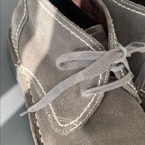 John Varvatos USA Gray Suede Chukka Boots Contrast Stitching Sz 9 Street Casual main image 12